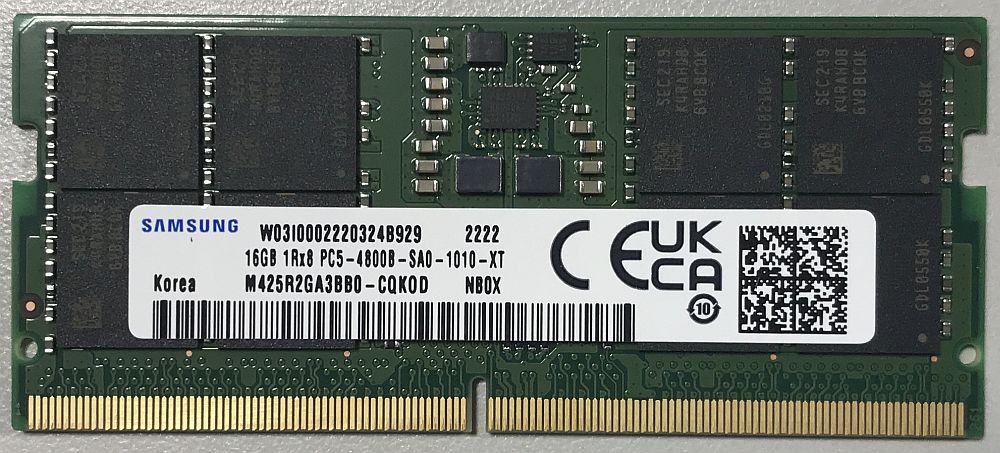 サムスン M425R2GA3BB0 CQK [SODIMM DDR5 PC5 38400 16GB] 