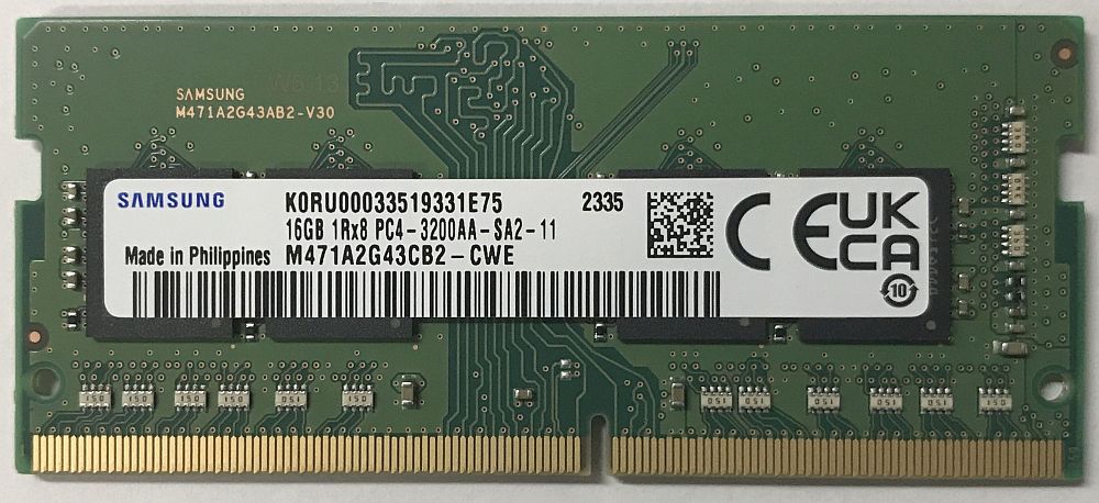 サムスン M471A2G43CB2 CWE [SODIMM DDR4 PC4 25600 16GB] 