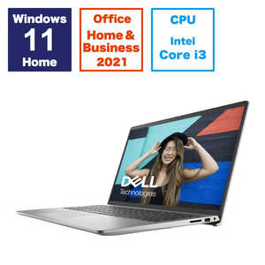 Inspiron 15 3520 NI325-EHHBSC [プラチナシルバー] 　 15.6型 Microsoft Office Home and Business 2021 