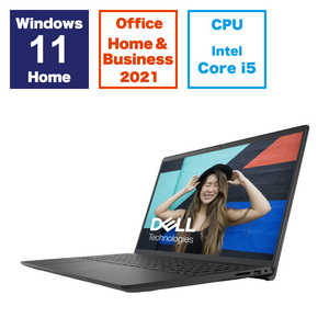 Inspiron 15 3520 NI345-EHHBBC [カーボンブラック] 　 15.6型 Microsoft Office Home and Business 2021 