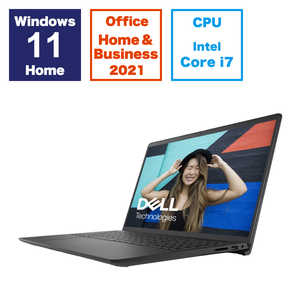Inspiron 15 3520 NI375-EHHBBC [カーボンブラック] 　 15.6型 Microsoft Office Home and Business 2021 