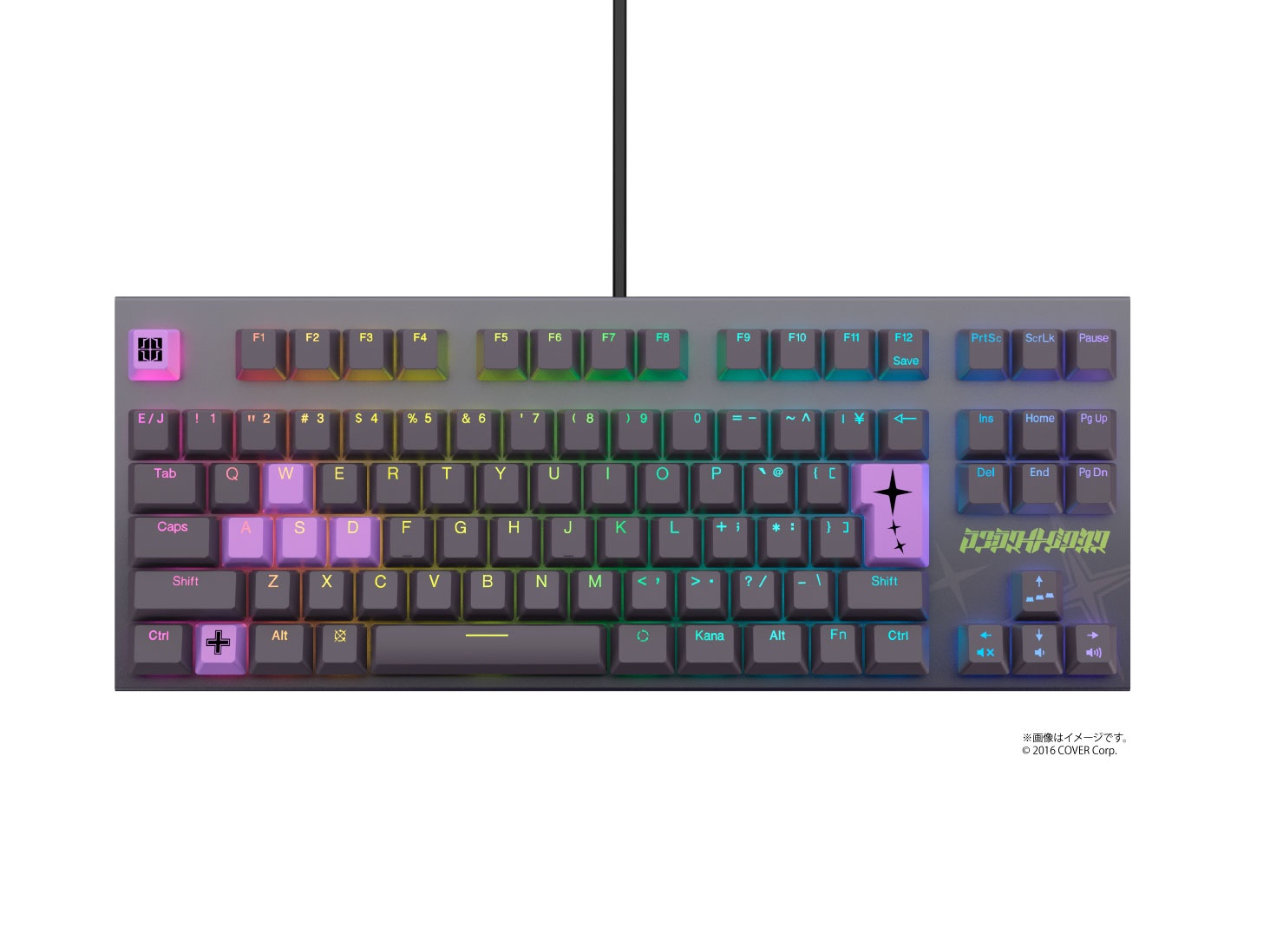 REALFORCE × hololive GX1 ラプラス・ダークネス モデル X1UCL1 