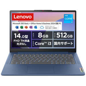 IdeaPad Slim 3i Gen 8 82X6004UJP [アビスブルー] 　 14型 Microsoft Office Home and Business 2024 