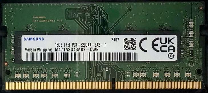サムスン M471A2G43AB2 CWE [SODIMM DDR4 PC4 25600 16GB] 