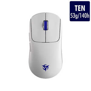 Ten Wireless Gaming Mouse nj-ten-white [White]