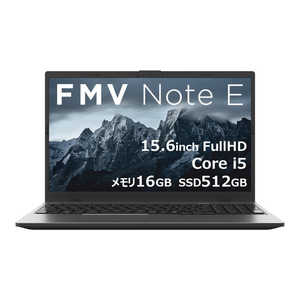 FMV Note E E55-K3 FMVE55K3BB [ブラック] 　 15.6型 Microsoft 365 Personal（24か月版）/Office H&B 2024 